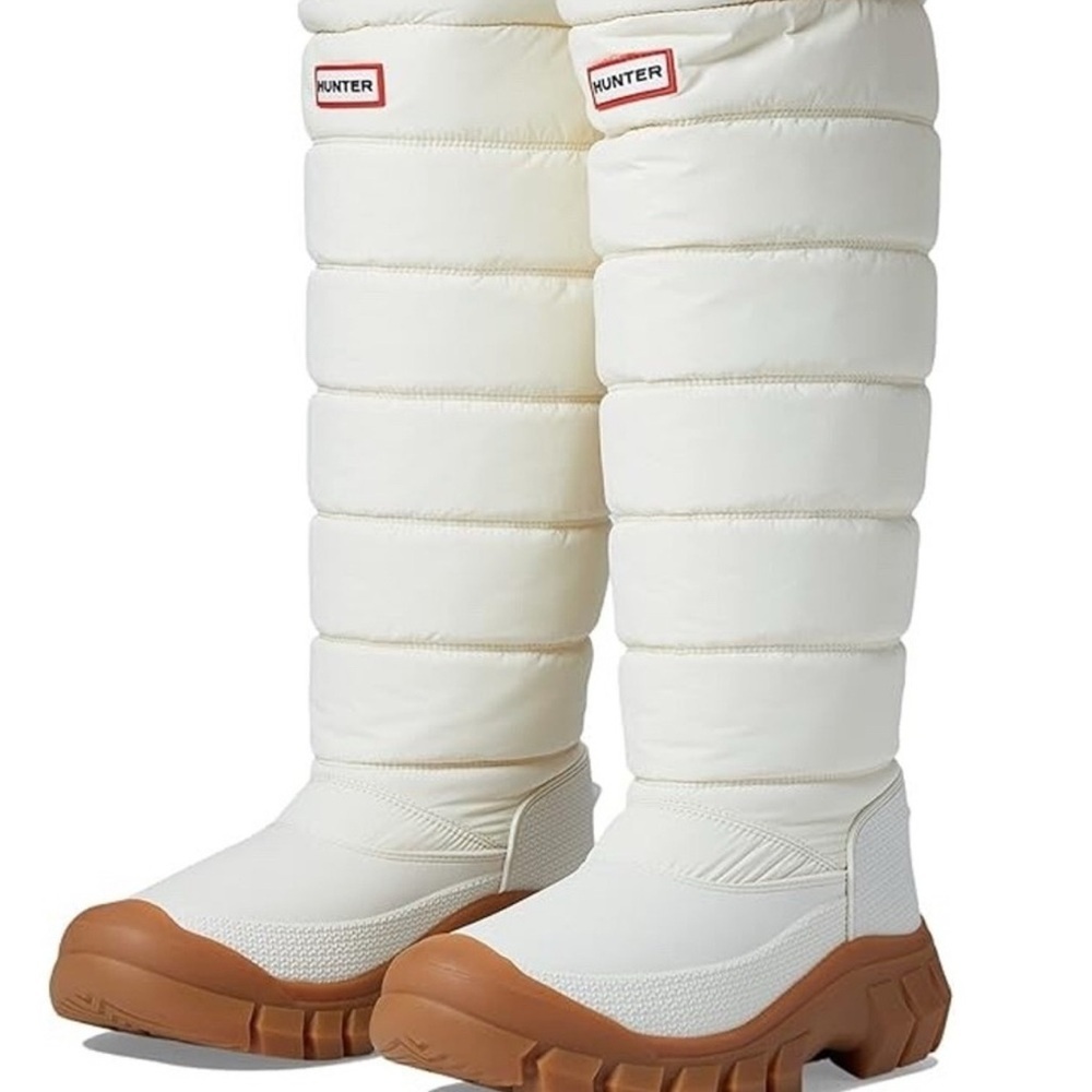Hunter Women's Intrepid Tall Snow Boots White Size 9 NIB 👢❄️☃️🤍HOST PICK! 🌟 - Picture 14 of 15